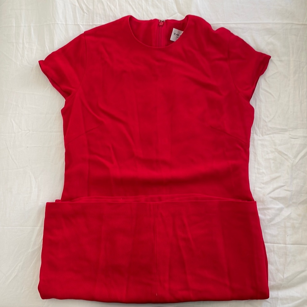 Vintage Emanuel Ungaro Tomato Red shift dress